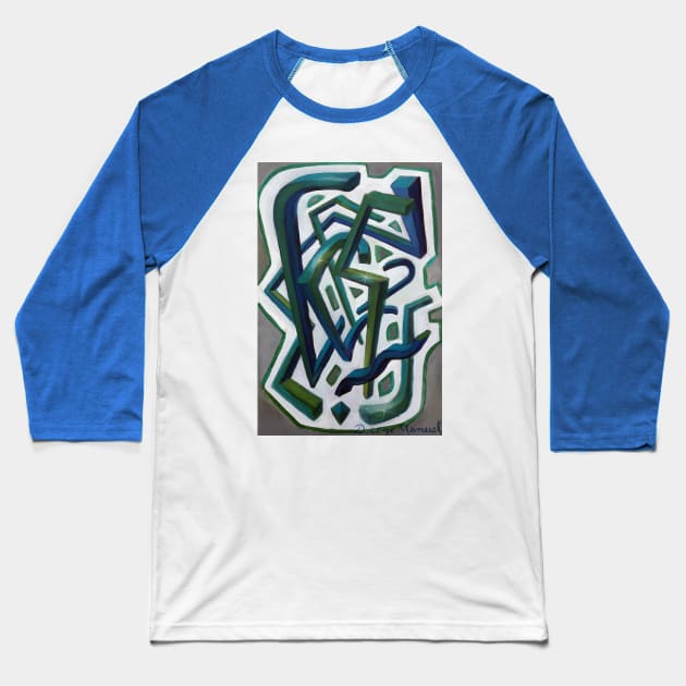 Shapes in space 41 Baseball T-Shirt by diegomanuel